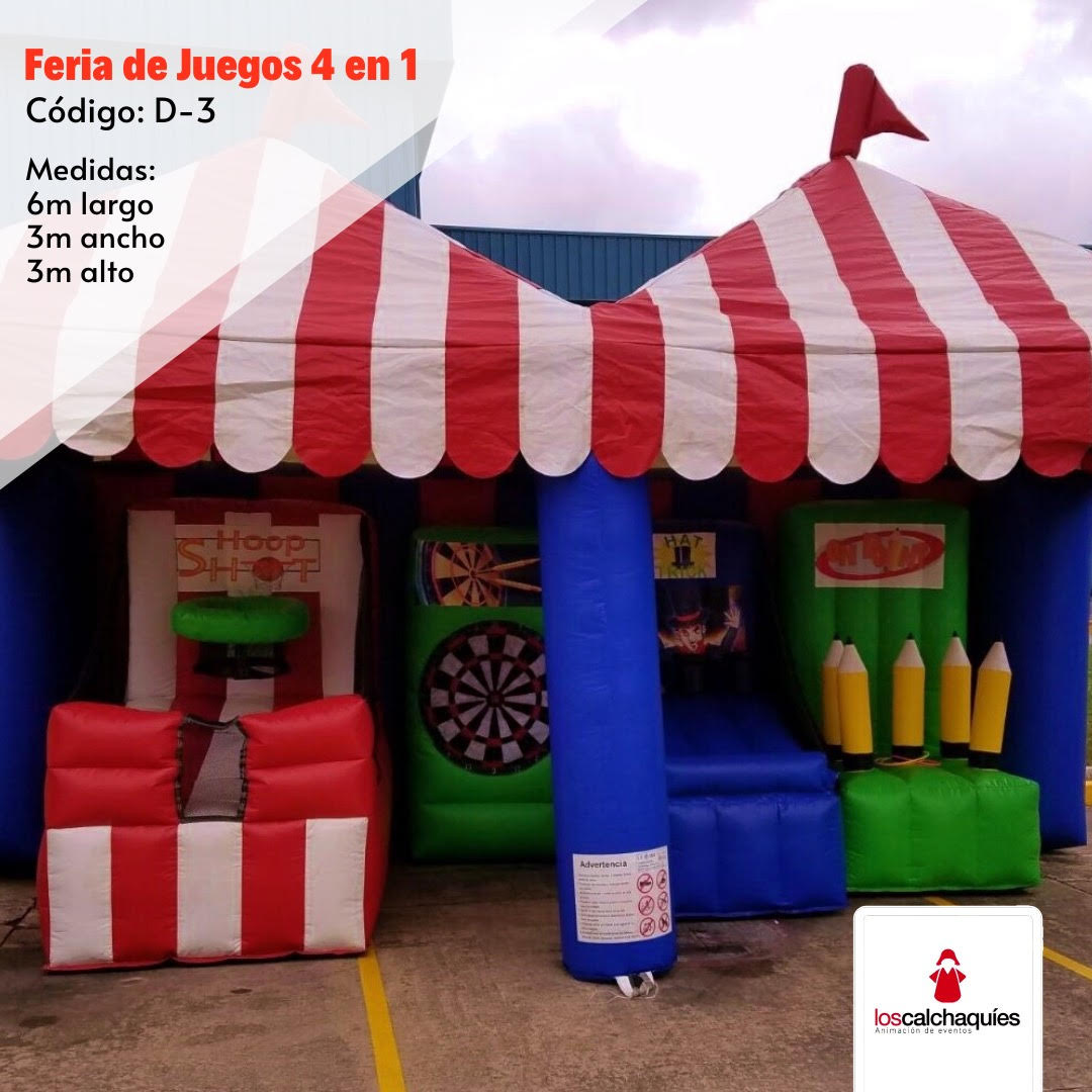 Feria de Juegos de Kermesse 4 en 1
